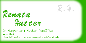 renata hutter business card